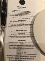 viiden ruokalajin menu